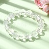 Natural Quartz Crystal Round Beads Stretch Bracelets for Women BJEW-L712-B03-12mm-2