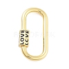 Rack Plating Brass Screw Clasps KK-NH0001-07G-1