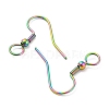304 Stainless Steel Earring Hooks STAS-B047-30MC-2