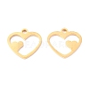 304 Stainless Steel Charms STAS-O142-42G-2