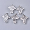 Natural Quartz Crystal Pendants G-R480-02C-1