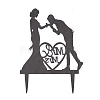 Valentine's Day DIY Acrylic Cake Card Decoration AJEW-WH0248-12B-2
