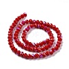 Electroplate Opaque Solid Color Glass Beads Strands LS-EGLA-A034-P4mm-L04-2