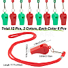 ABS Plastic Sports Outdoor Whistles NJEW-CN0001-09F-2