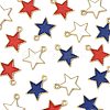 20Pcs 3 Colors Alloy Enamel Pendants ENAM-FS0003-53-3