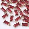 Transparent Glass Charms X-GLAA-T007-13D-1
