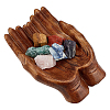 Wooden Buddha Hand Display Decorations AJEW-WH0304-38-3
