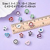 30Pcs 3 Styles CCB Plastic European Beads CCB-YW0001-61-2