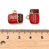 Alloy Enamel Pendants X-PALLOY-R155-01G-02-3