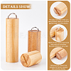 3Pcs 3 Sizes Wooden Single Ring Display Holder Sets RDIS-WH0002-13-4
