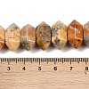 Natural Crazy Agate Double Terminated Point Beads Strands G-T142-90-5