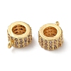 Brass Micro Pave Cubic Zirconia Tube Bails KK-P239-28G-2