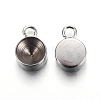 Tarnish Resistant 201 Stainless Steel Charm Rhinestone Settings STAS-P223-19P-8mm-2