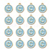 Golden Plated Alloy Enamel Charms ENAM-S118-04C-2