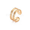 Textured Hollow Cuff Earrings RJEW-S048-006G-NF-3