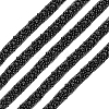 Grenadine & Plastic Pearl Ribbon OCOR-WH0105-170B-1