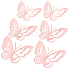 CREATCABIN 3Sets 3D Butterfly PVC Mirrors Wall Stickers DIY-CN0001-86A-1