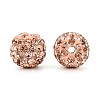 Polymer Clay Pave Rhinestone Beads RB-Q197-10mm-26-2