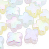 Rainbow Iridescent Plating Acrylic Beads OACR-N010-055-1