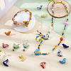 14Pcs 7 Colors Handmade Porcelain Beads PORC-PH0001-46-4