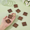 Wood Cabochon Settings WOOD-WH0124-162B-3