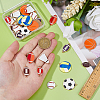 40Pcs 10 Styles Alloy Enamel Pendants ENAM-FH0001-94-3