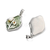 Brass Enamel Pendants KK-B129-25P-01-2