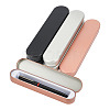 6Pcs 3 Colors Tinplate Tweezers Empty Box with Hinged Lid AJEW-BC0007-11-1