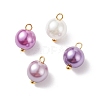 Glass Pearl Pendants PALLOY-JF01880-02-1