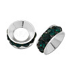 Brass Rhinestone Spacer Beads RB-A020-7mm-08S-1