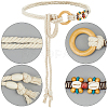 Handmade Weaving Cotton Linen Waist Chain Belts for Women Ladies Dress AJEW-WH20017-75C-7