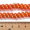 Glazed Porcelain Rondelle Beads PORC-Q001-01A-5