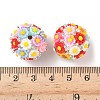 Resin Flower Beads RESI-A045-01-3