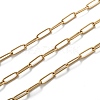 PVD Vacuum Plating 304 Stainless Steel Paperclip Chains CHS-L022-03B-G-1