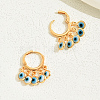 Fashionable Evil Eye Brass Chandelier Earrings NL2443-1-1