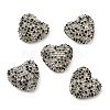 Sparkling Acrylic Heart Beads with Rhinestone Embellishment LS-OACR-NH0001-02B-06-1