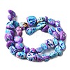 Dyed Natural Magnesite Beads Strands G-L617-A01-02-3