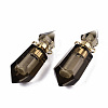 Faceted Natural Smoky Quartz Pendants G-T131-15C-2