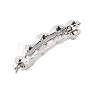 Alloy Hair Barrettes OHAR-H010-01D-P-2