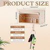 ABS Plastic Car Garage Key Holder with Opening Door AJEW-WH0794-20B-2