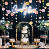 3Pcs 3 Style Paper Glitter Circle Star Garland HJEW-PH0001-50-2