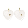 Natural Quartz Crystal Pendants G-P588-01G-11-1