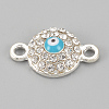 Alloy Rhinestone Links connectors ALRI-S170-25S-1