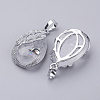 Natural Quartz Crystal Pendants X-G-E442-04W-2