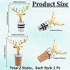 2Pcs 2 Style Zinc Alloy Wine Stoppers FIND-GF0011-17B-2