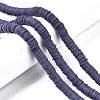 Flat Round Handmade Polymer Clay Beads CLAY-R067-10mm-04-5