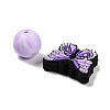25Pcs Butterfly & Round Silicone Focal Beads SIL-L005-02B-3