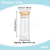 Transparent Glass Bottle CON-WH0092-34C-2