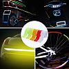 5 Rolls 5 Colors PET & PVC AUMO-mate Car Reflective Strip Sticker AJEW-SP0002-18-4