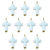10Pcs Handmade Porcelain Pendants PALLOY-FS00079-1